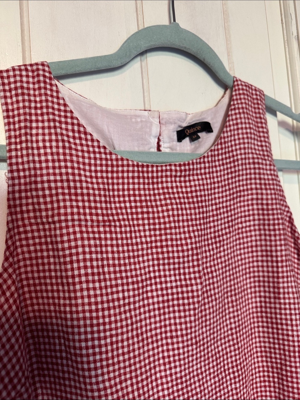 100% European linen tank mini dress. - Picture 2 of 11